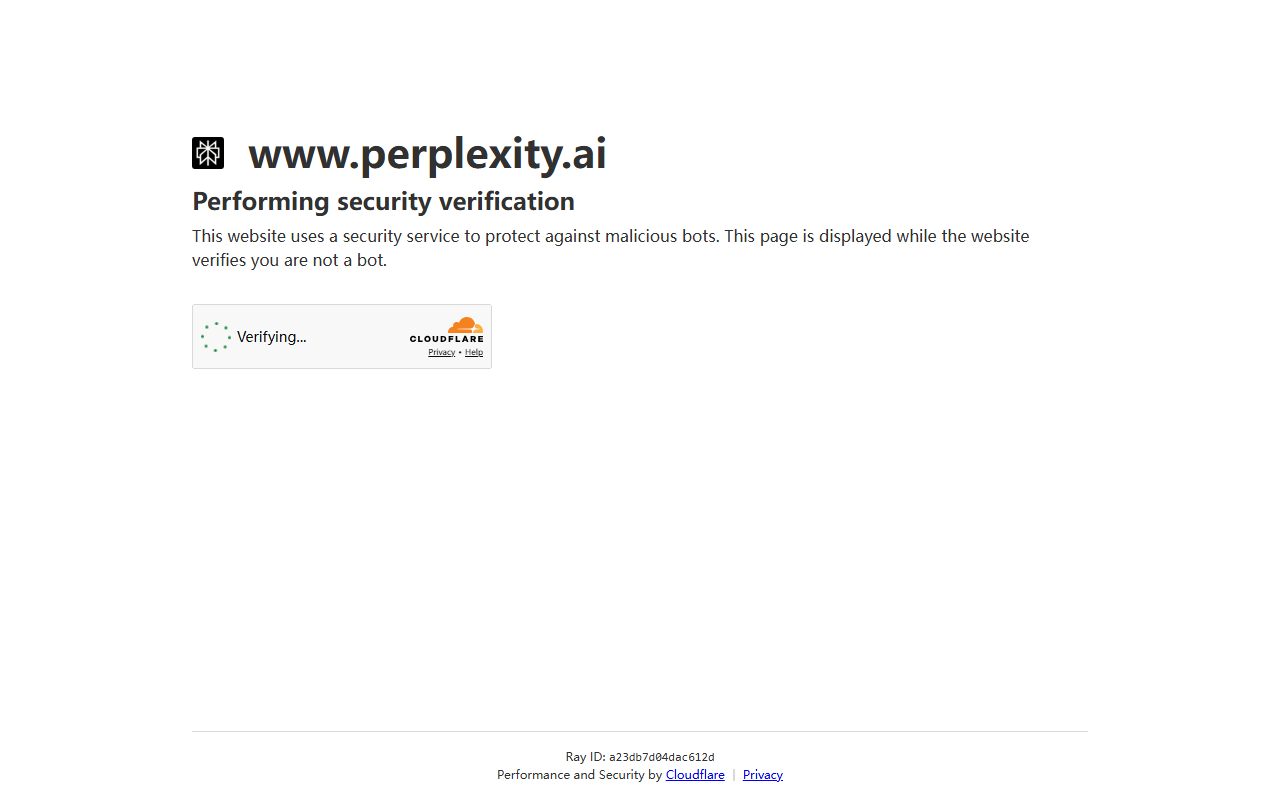 Perplexity 官网截图
